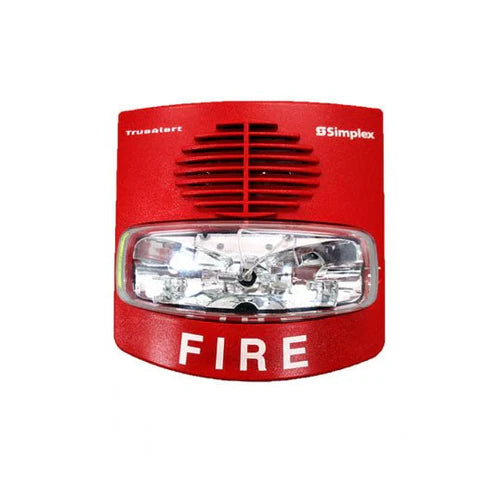 Simplex 49AV-WRF-BA Wall Red Horn Strobe