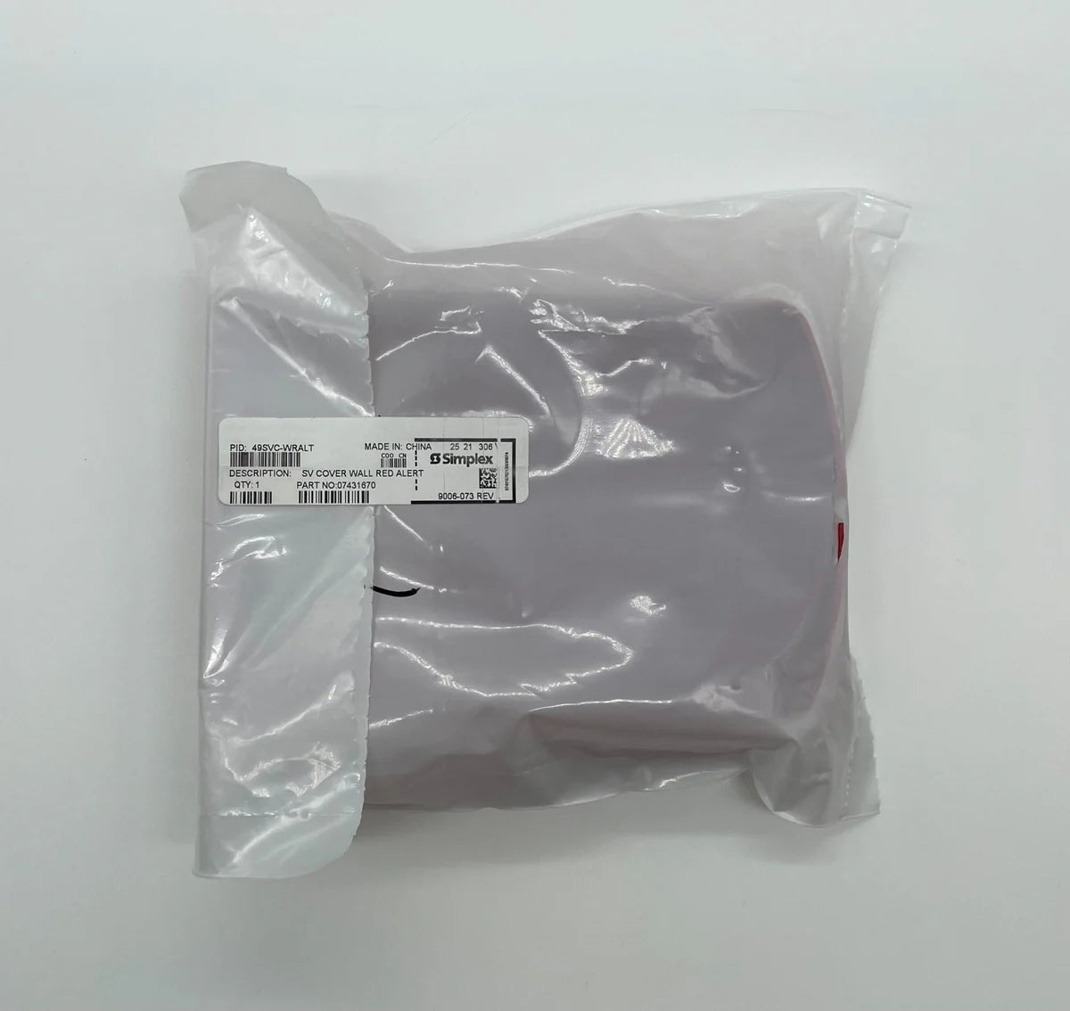Simplex 49SVC-WRALT SV Cover, Wall Mount, Red, “ALERT”