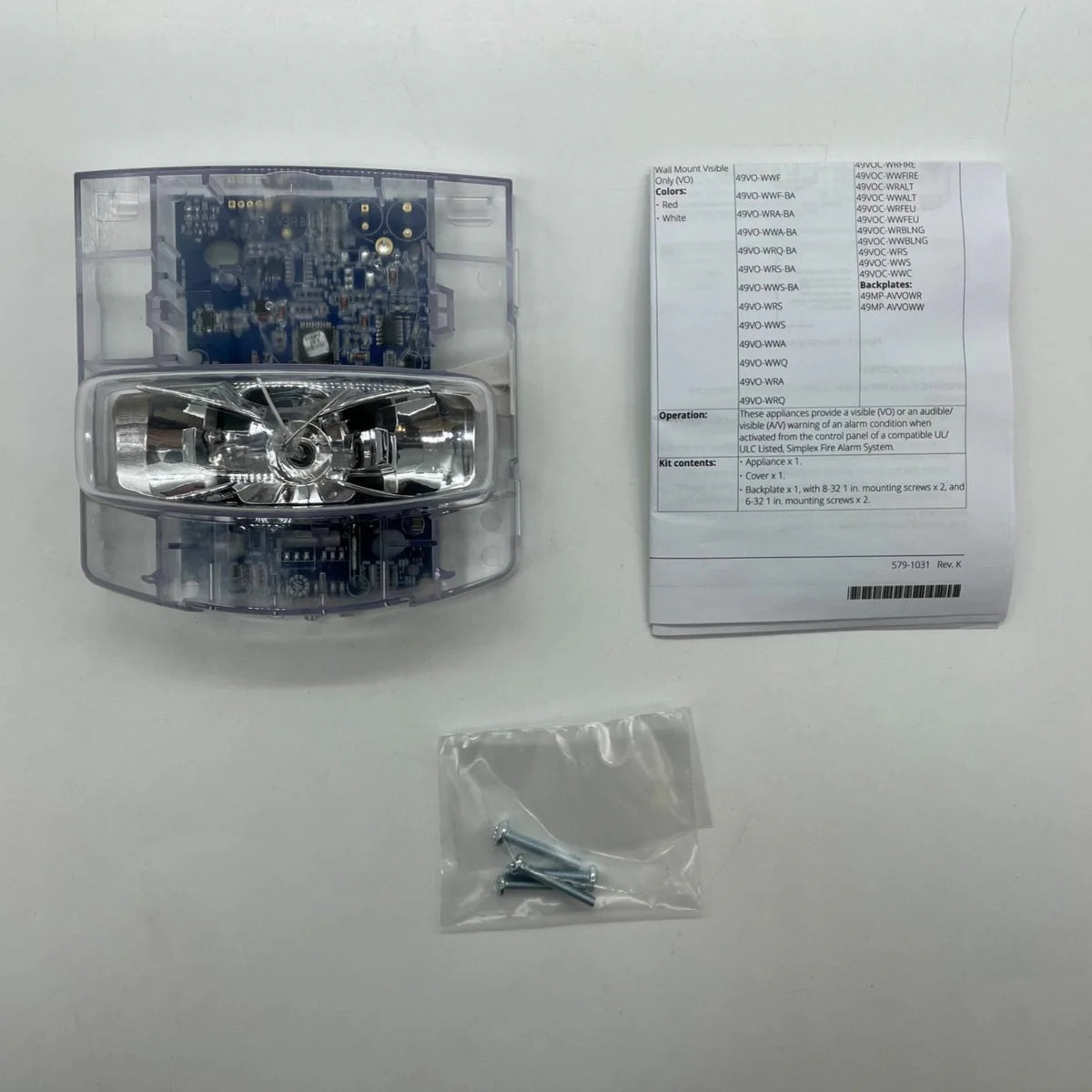Simplex 49VO-APPLW-O VO Appliance