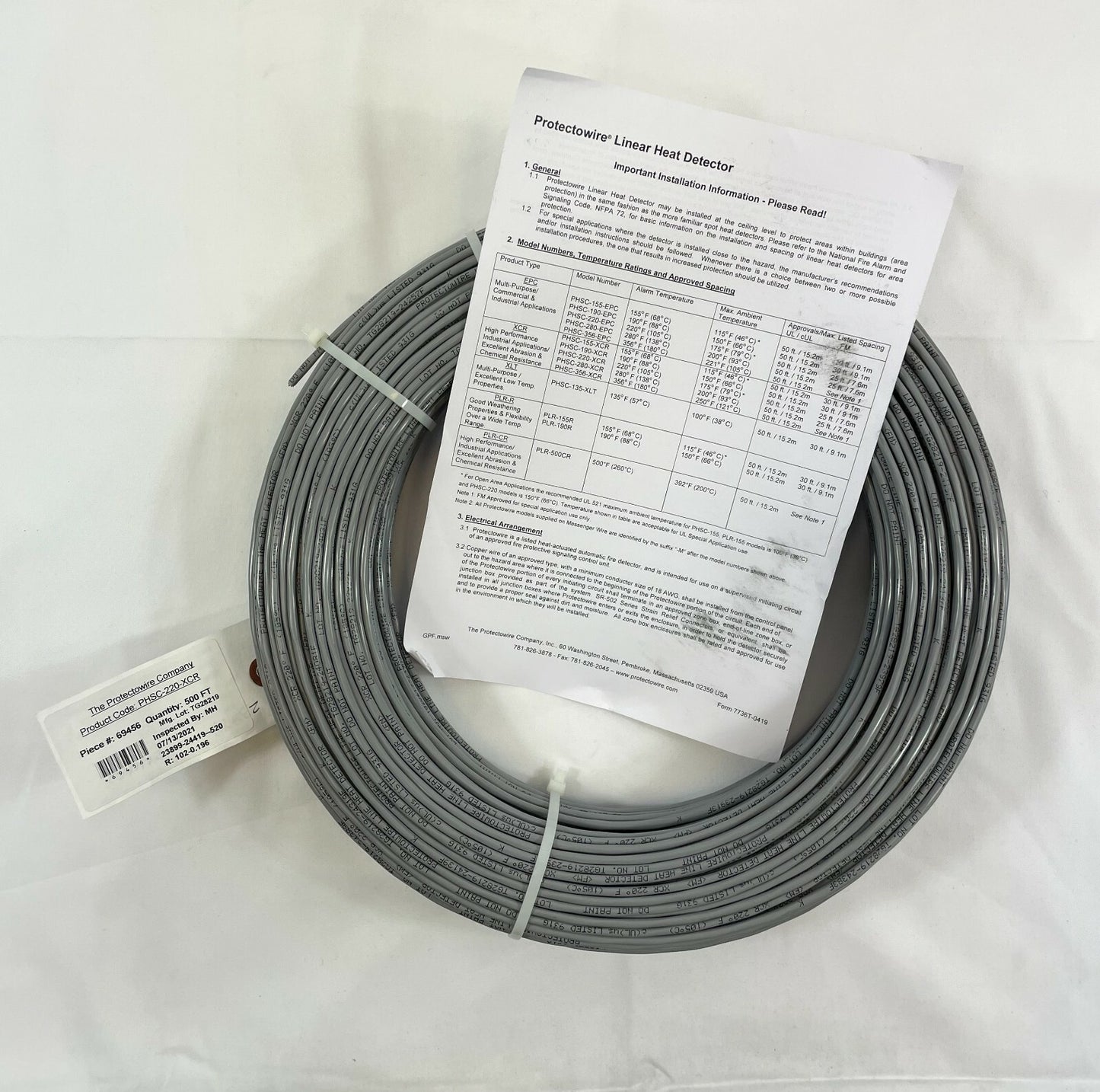 Protectowire PHSC-220-XCR (500 Feets) - Same Day Shipping (SEALED)