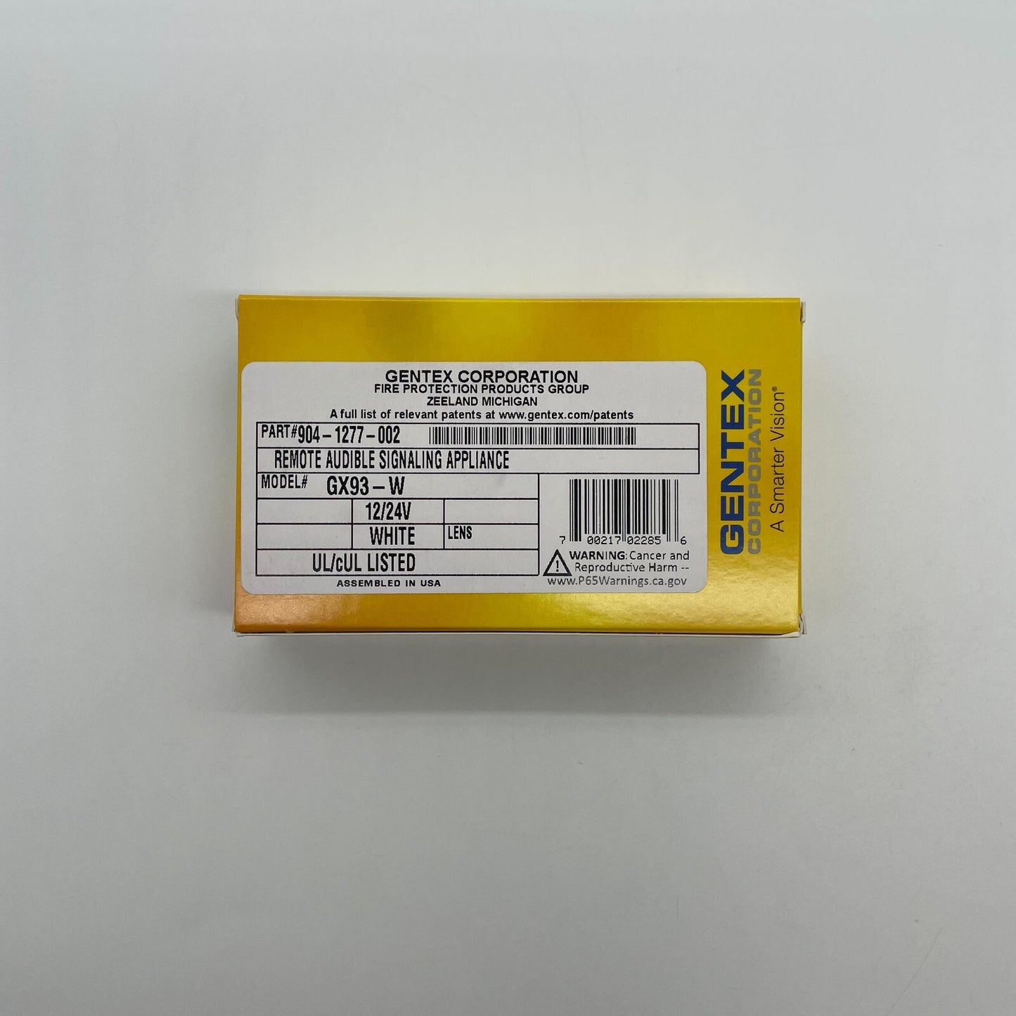 Gentex GX93-W - Same Day Shipping (SEALED)