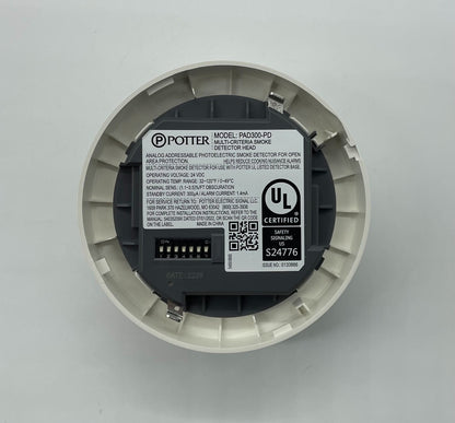 Potter PAD300-PD Photoelectric Smoke Detector