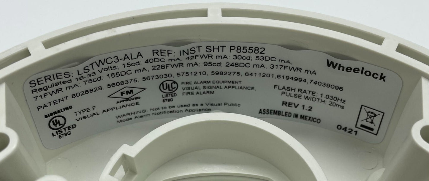 Wheelock LSTWC3-ALA - Same Day Shipping (SEALED)