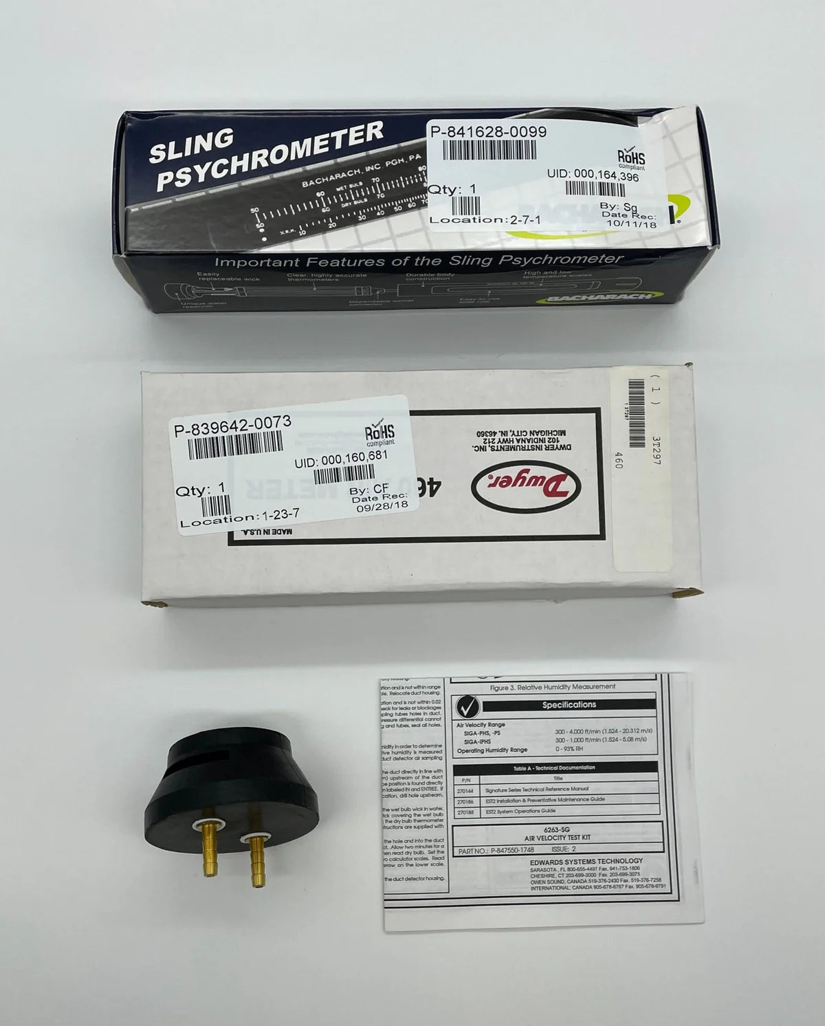 Edwards 6263-SG Air Velocity Test Kit