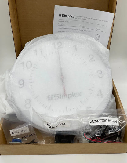 Simplex 6310-9231A 12″ Round Clock SF 120/60 3Watts