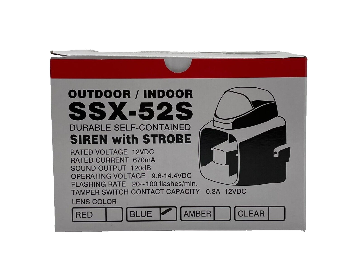 Potter SSX-52SB 15W Siren Blue Strobe - Same Day Shipping (SEALED)