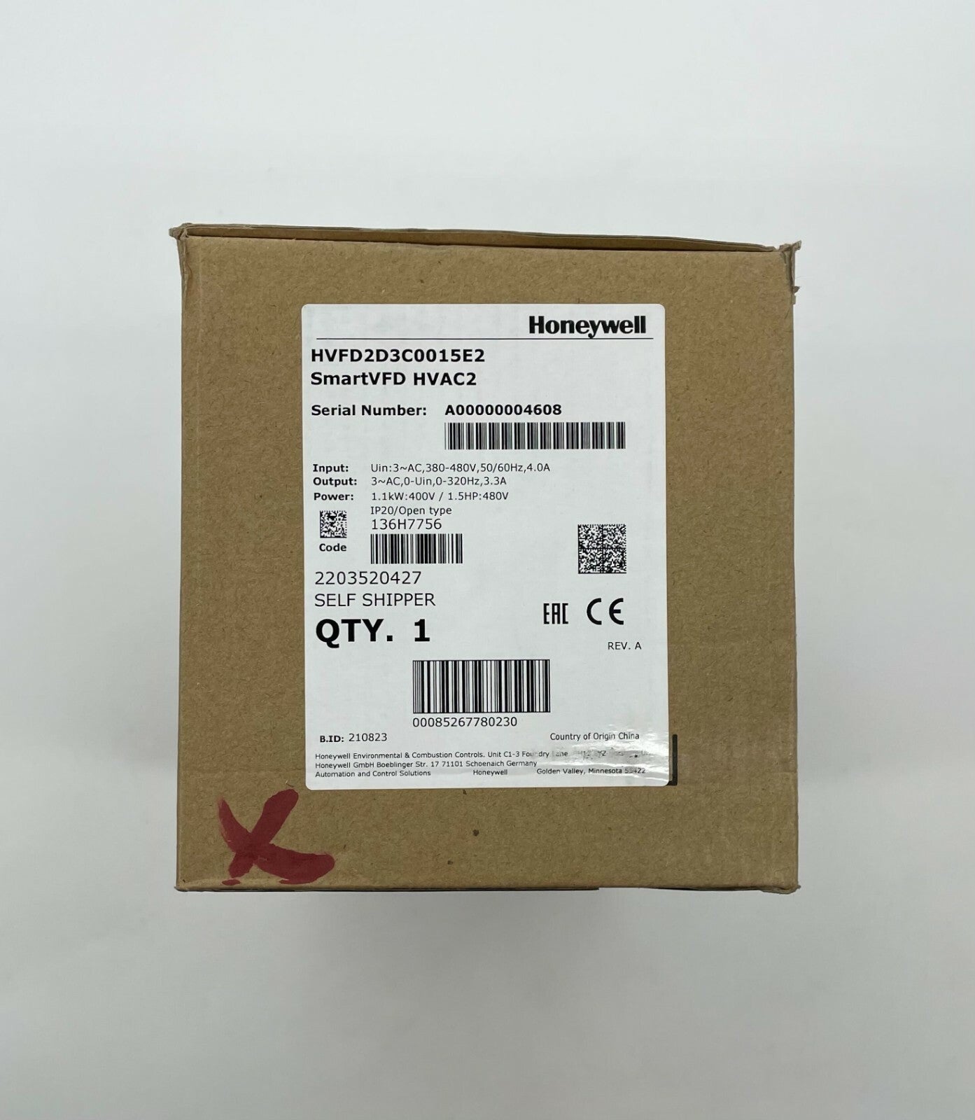 Honeywell HVFD2D3C0015E2 - Same Day Shipping (SEALED)