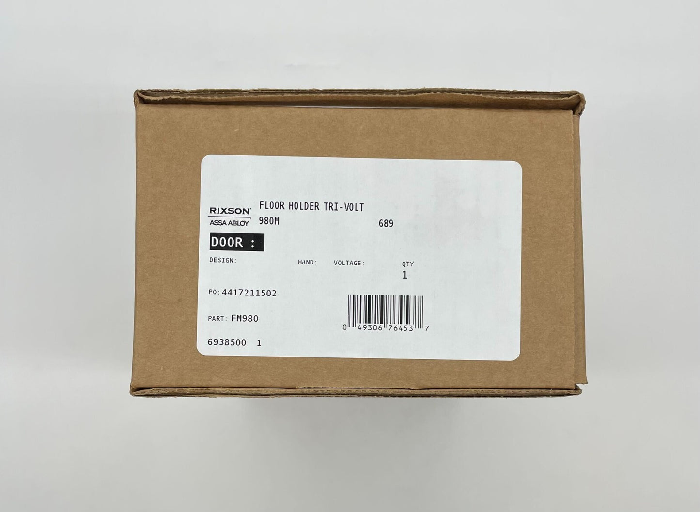 Rixson Assa Abloy FM980 Floor Mounted - Same Day Shipping (SEALED)