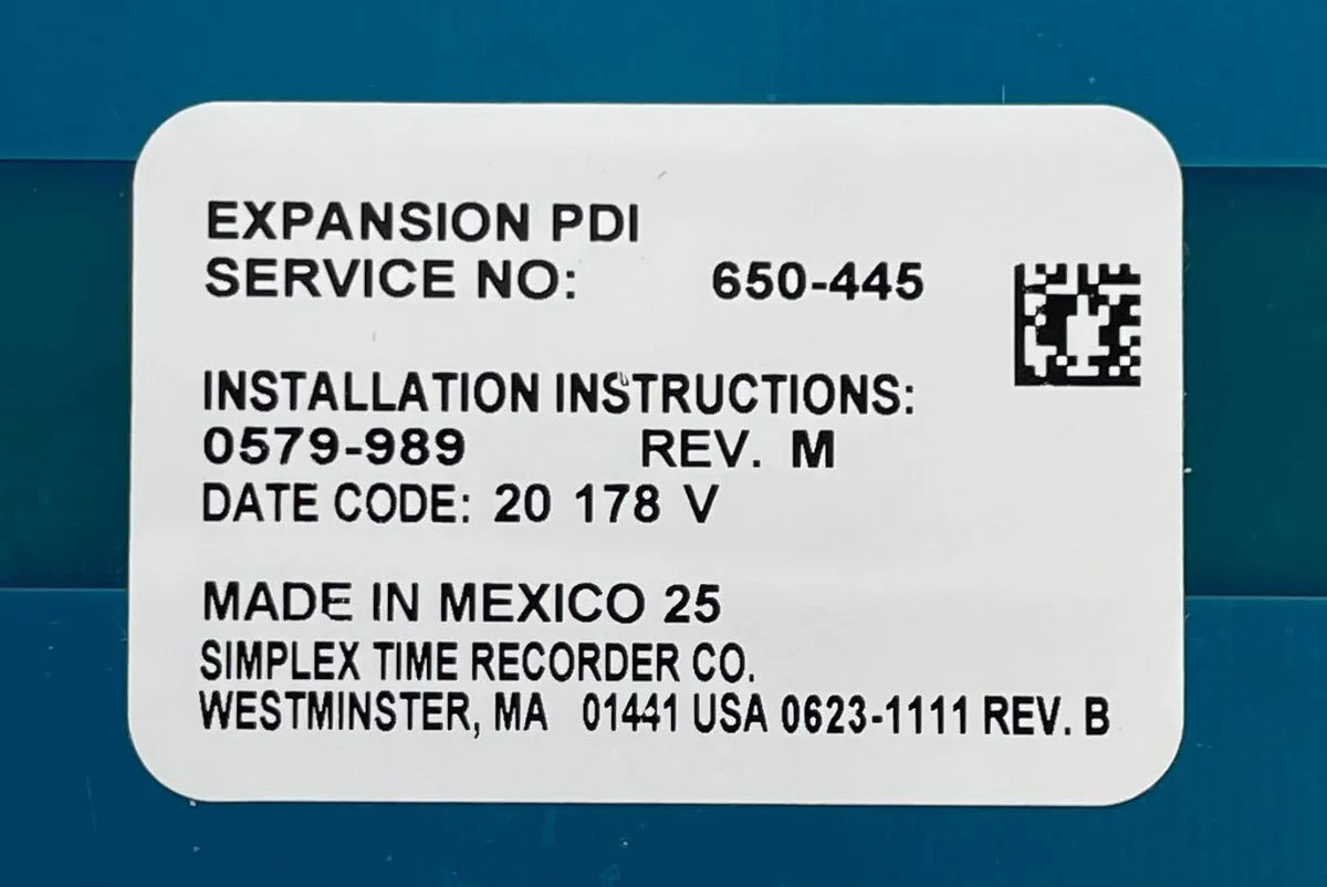 Simplex 650-445 4010ES PDI Bay