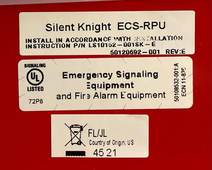 Silent Knight ECS-RPU - Same Day Shipping (SEALED)