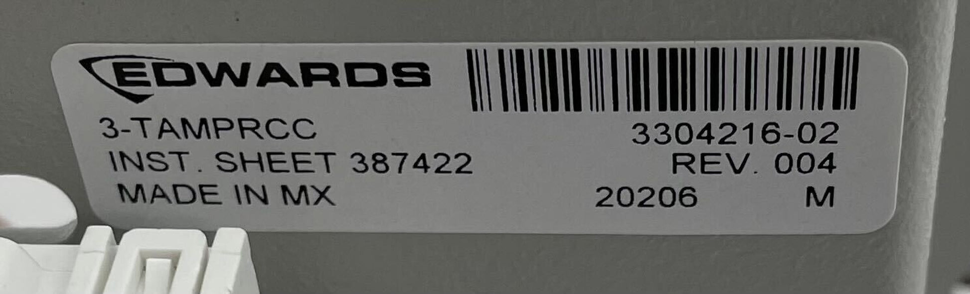 Edwards 3-TAMPRCC - Same Day Shipping (SEALED)