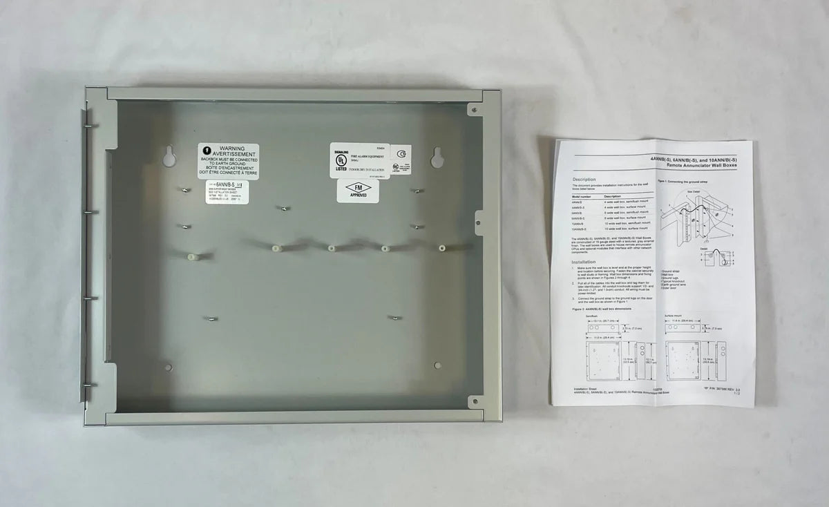 Edwards 6ANN/B-S Surface Annunciator Wall Box