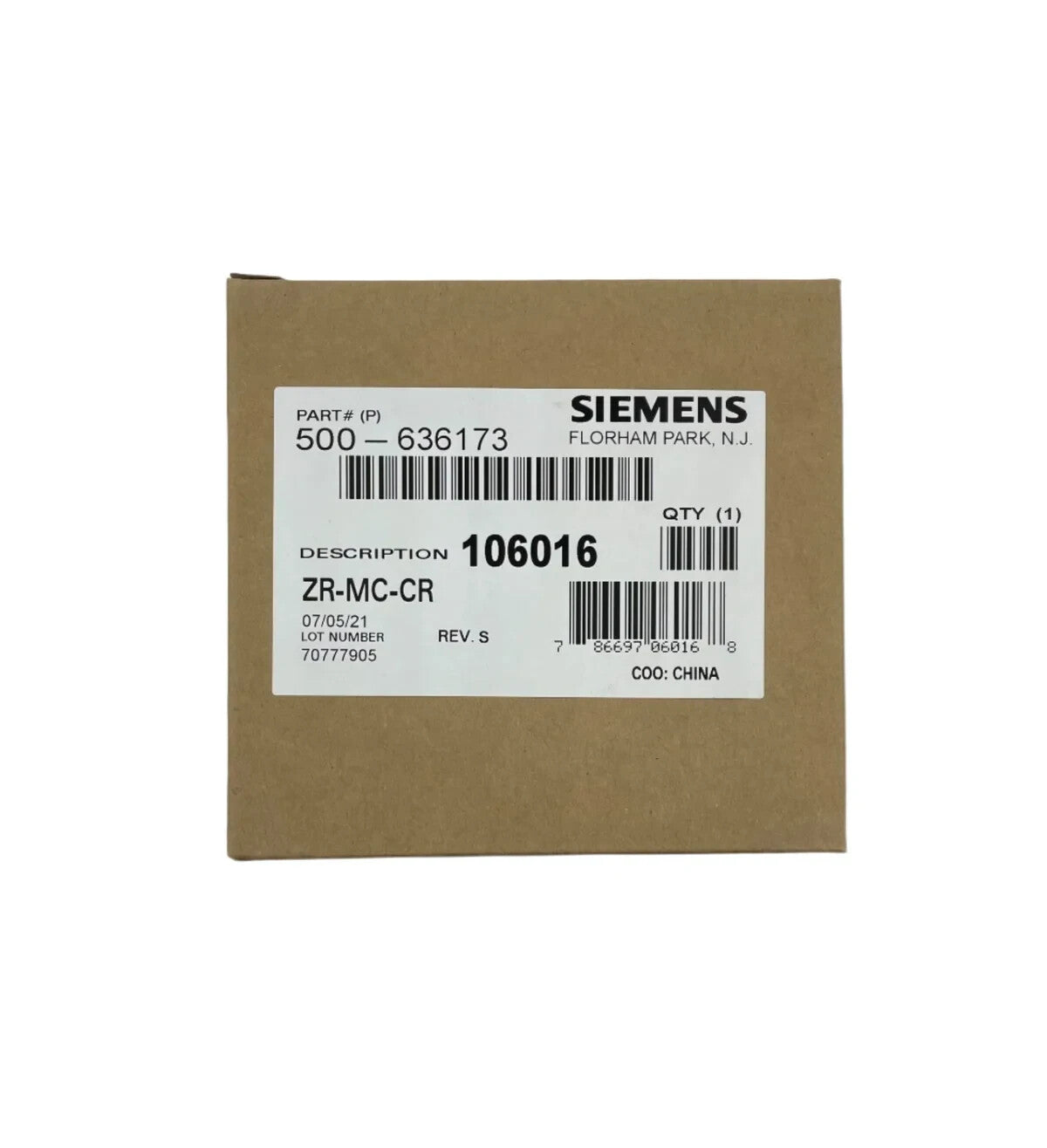 Siemens ZR-MC-CR - Same Day Shipping (SEALED)