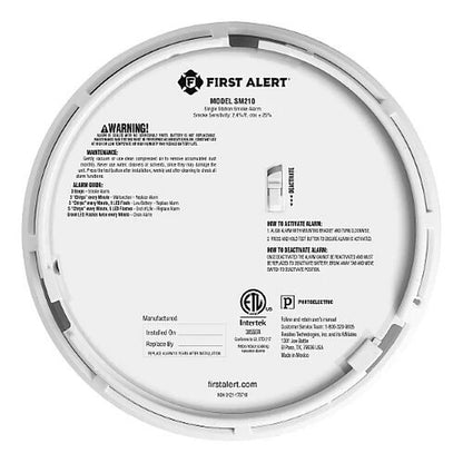 BRK SM210 10-Year Sealed Battery Smoke Alarm (1046741) - Same Day Shipping