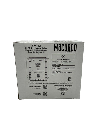 Macurco CM-12 - Same Day Shipping (SEALED)