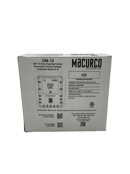 Macurco CM-12 - Same Day Shipping (SEALED)