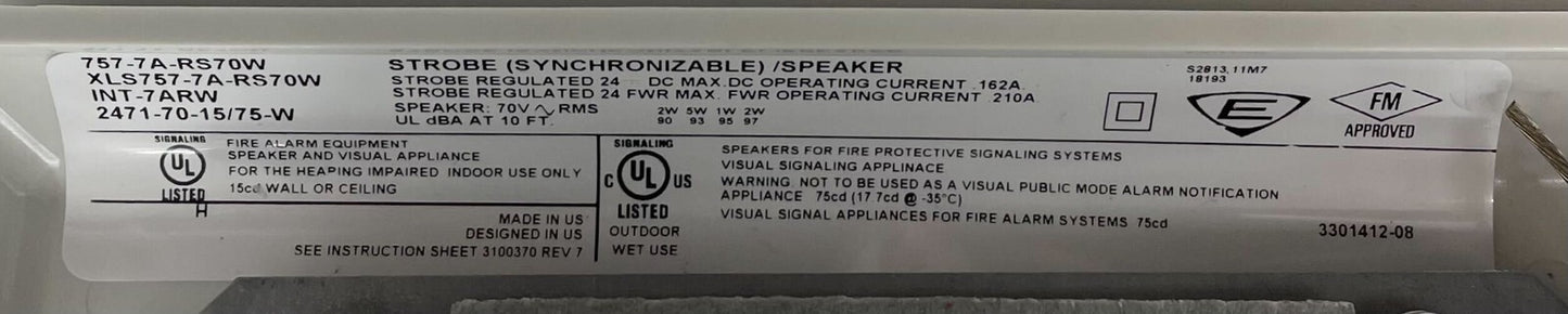 Edwards 757-7A-RS70W - Same Day Shipping (SEALED)
