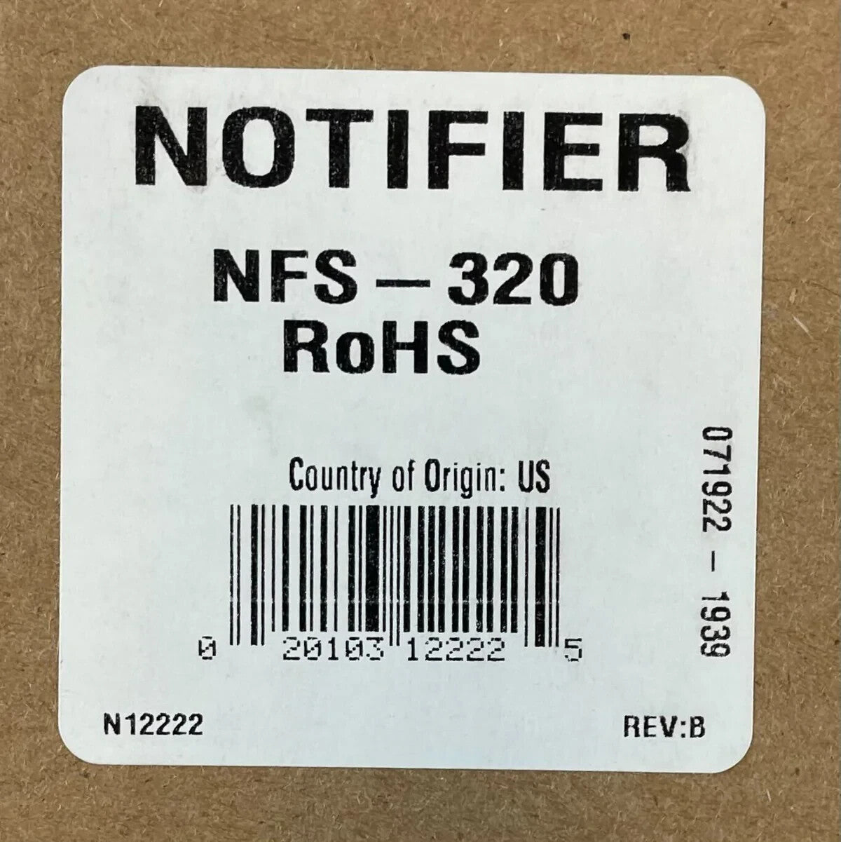 Notifier NFS-320 Fire Alarm Control Panel - Same Day Shipping (SEALED)