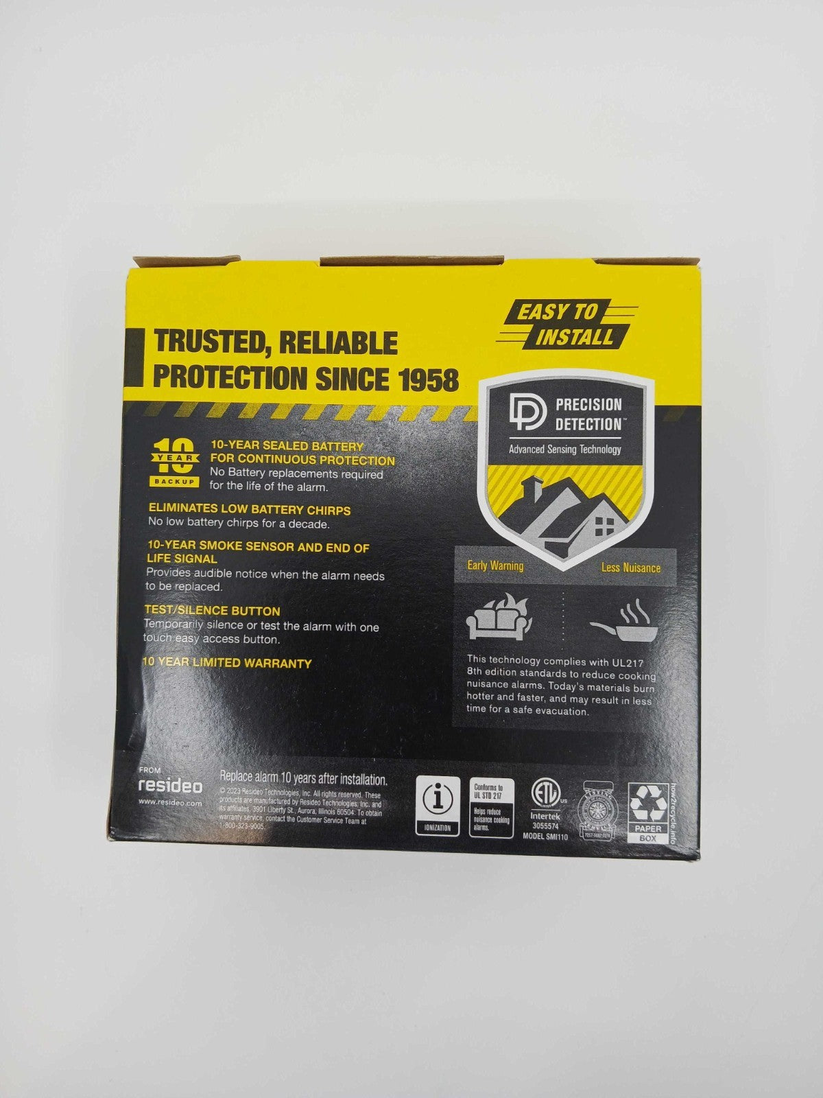 BRK SMI110 10-Year Sealed Battery Ionization Smoke Alarm (1046858)