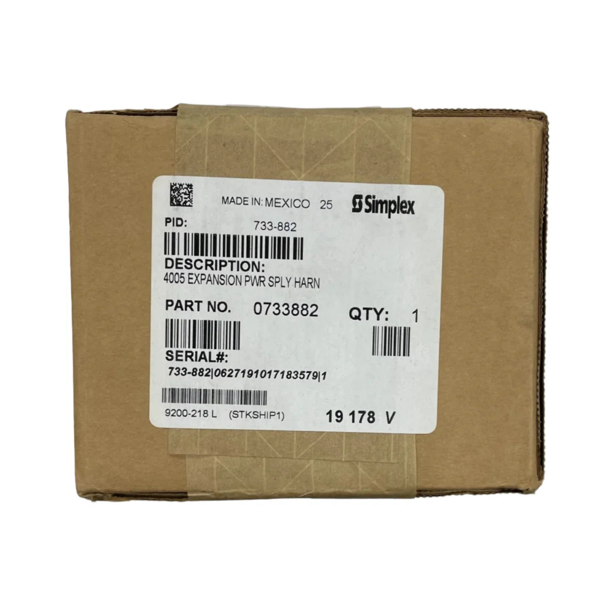 Simplex 733-882 Expansion Power Supply Harness