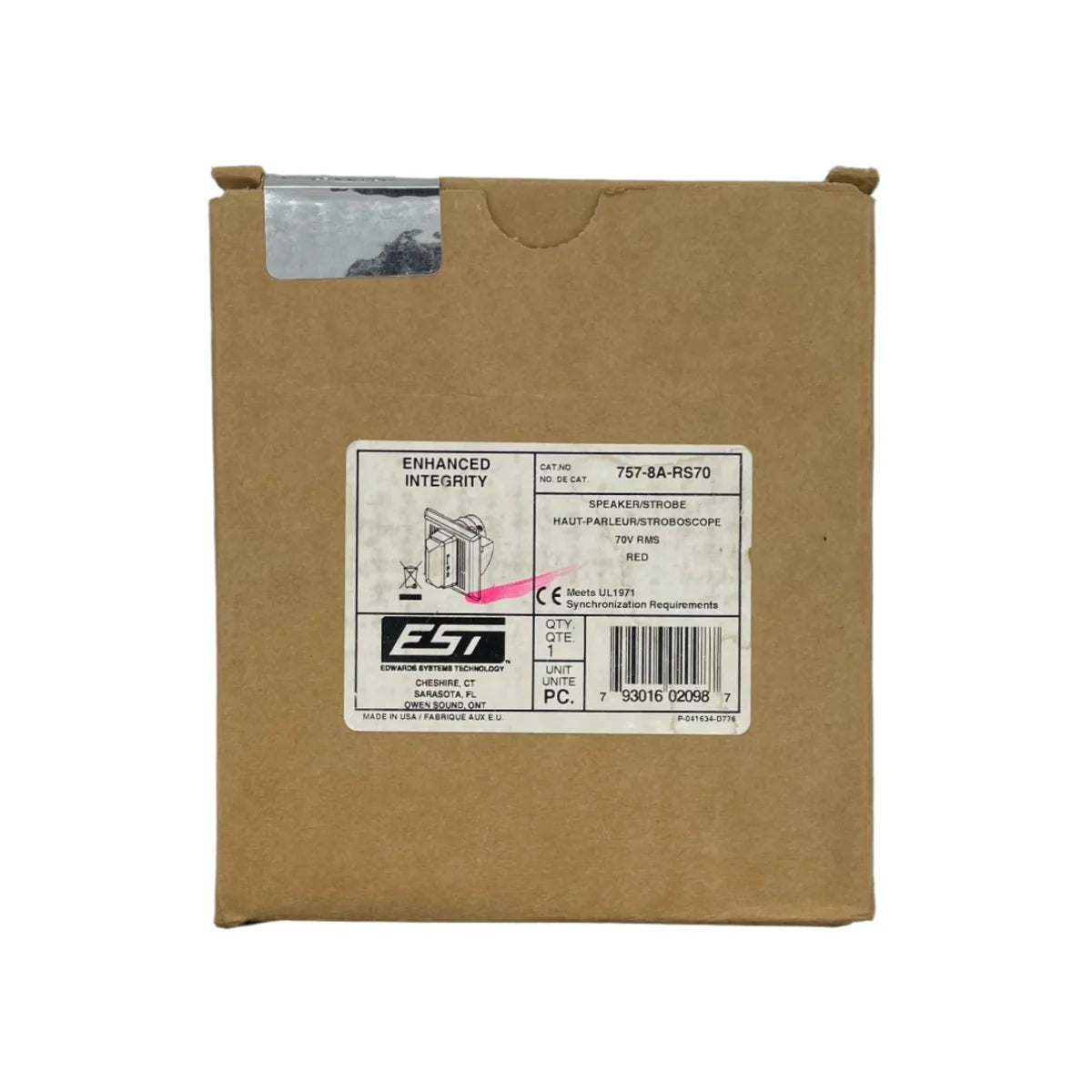 Edwards 757-8A-RS70 110 Cd Re-Entrant Speaker Strobe