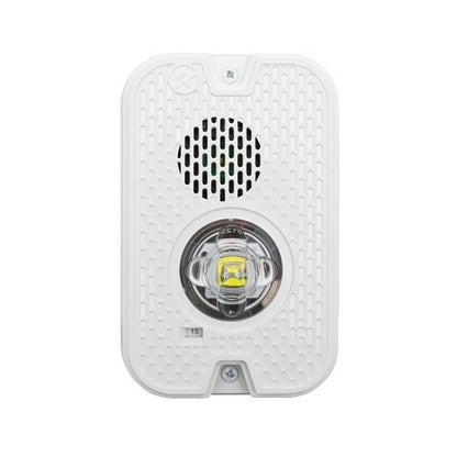 System Sensor P2GWKLED L-Series Outdoor Compact Wall-Mounted Horn Strobe, "FIRE"