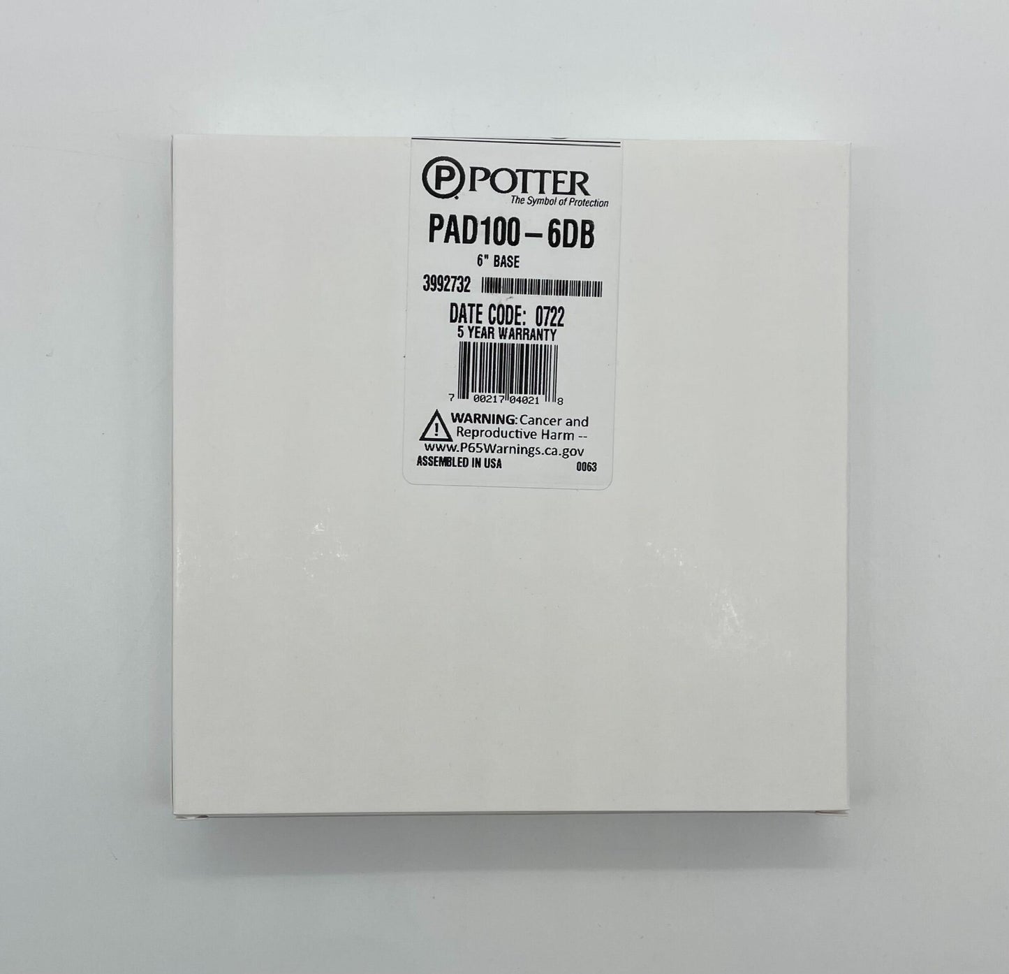 Potter PAD100-6DB - Same Day Shipping (SEALED)