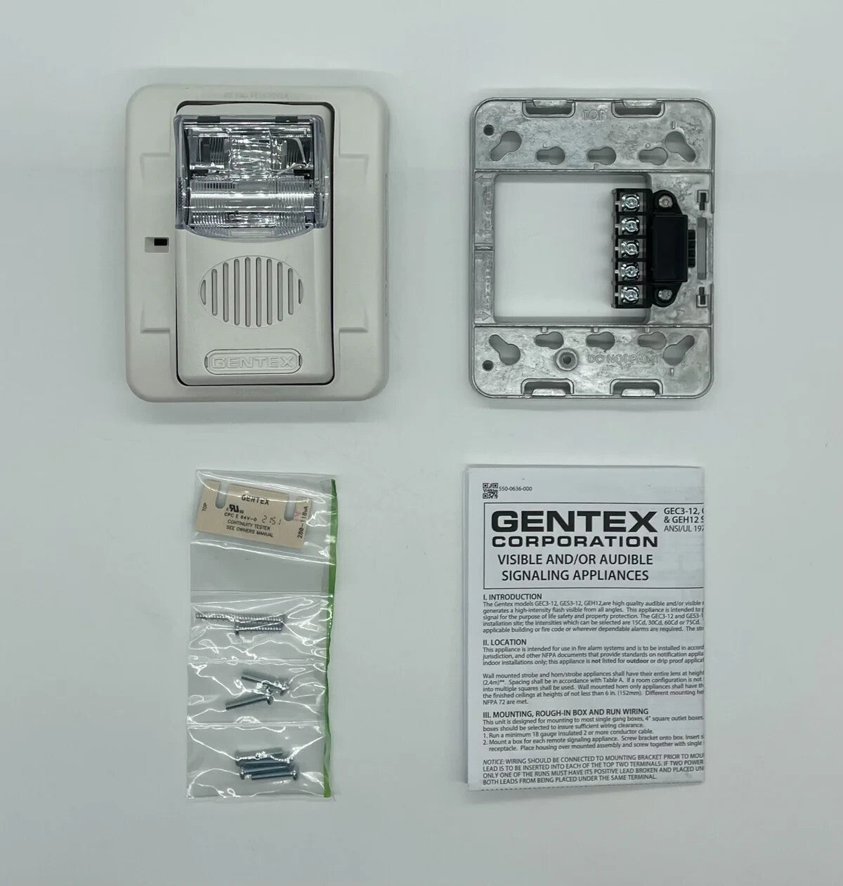 Gentex GEC3-12WW (904-1233-002) - Same Day Shipping (SEALED)