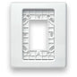 Edwards Signaling EG1TW Genesis EG1 Compact Wall Trim Plate, White