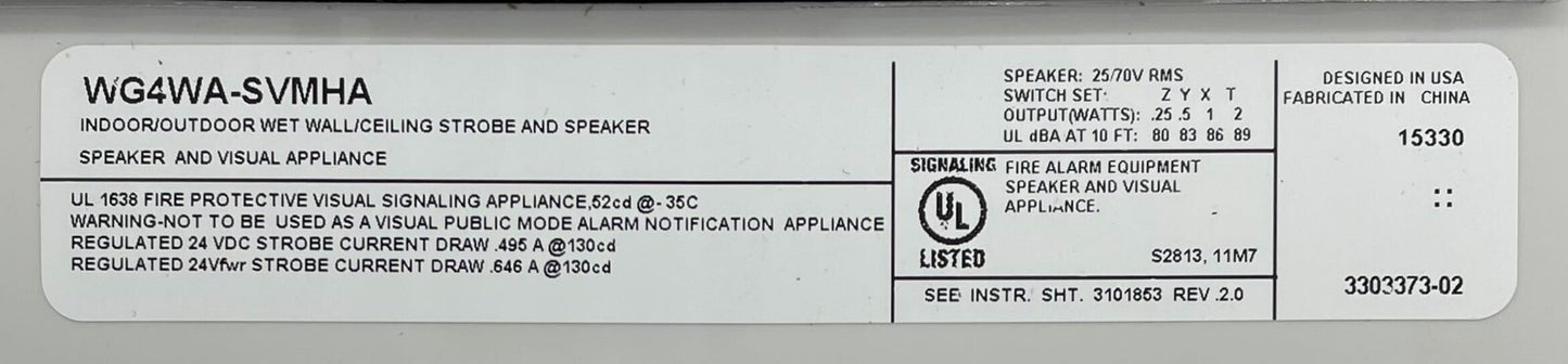 Edwards WG4WA-SVMHA - Same Day Shipping (SEALED)