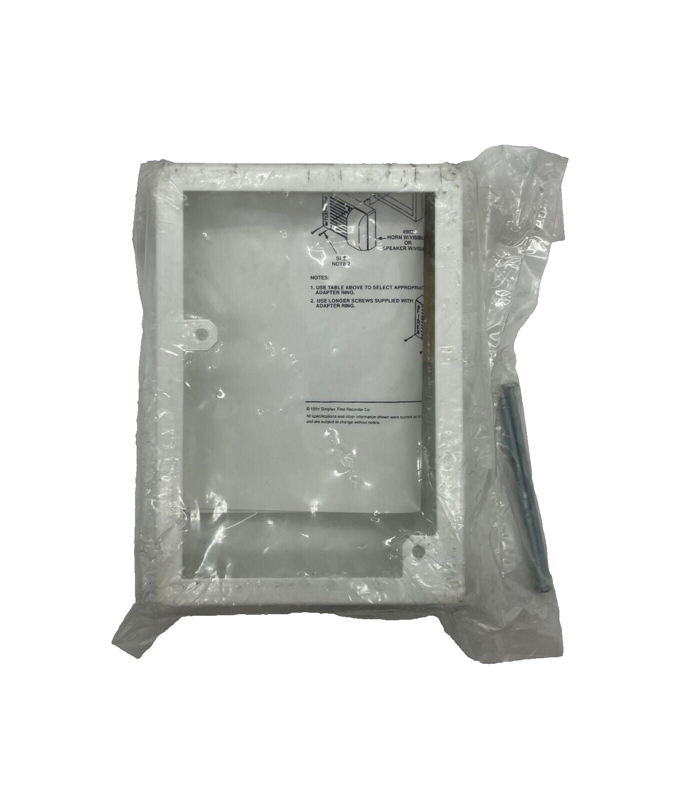 Simplex 4905-9915 | WHITE TRIM RING | Same Day Shipping (SEALED)