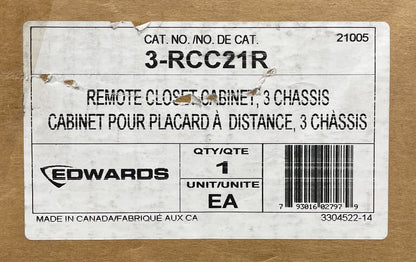 Edwards 3-RCC21R | REMOTE CLOSET ENCLOSURE | Same Day Shipping (SEALED BOX)