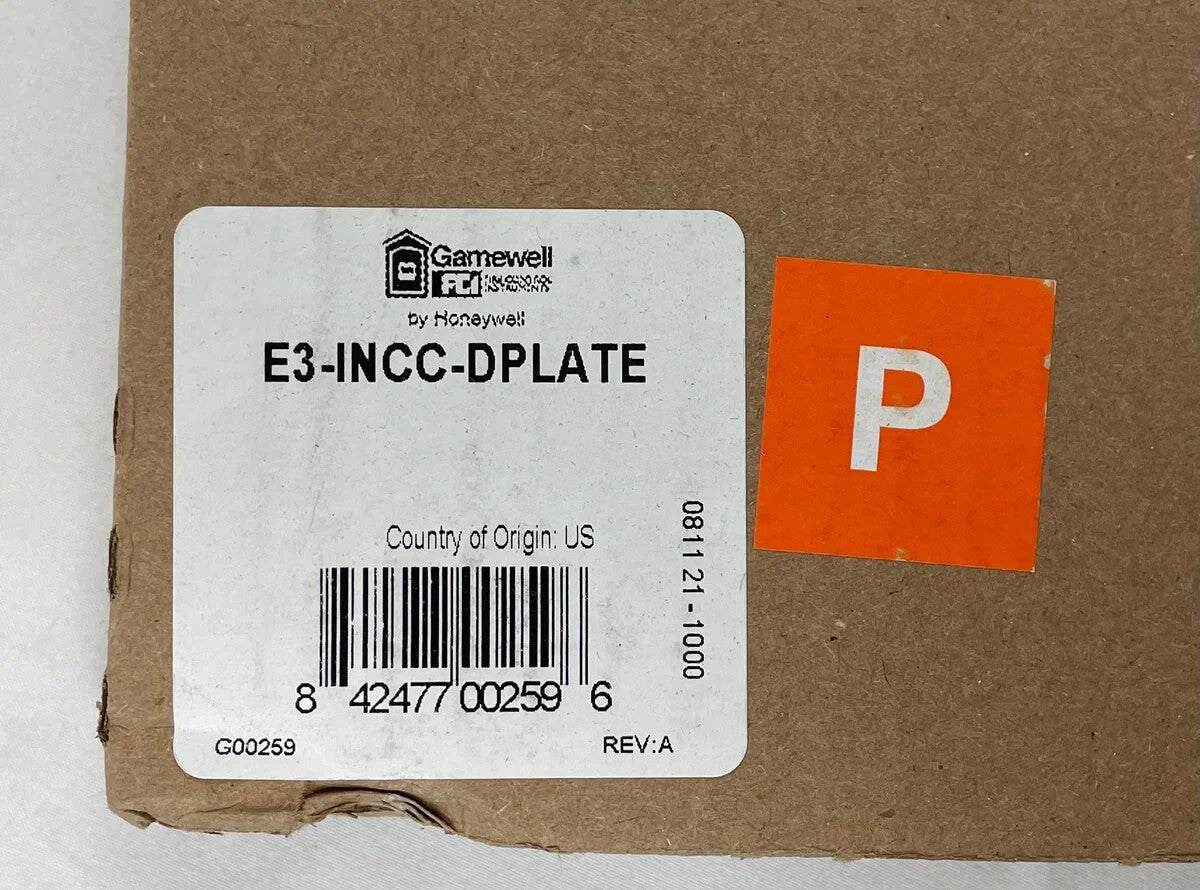 Gamewell-Fci E3-INCC-DPLATE - Same Day Shipping (SEALED)
