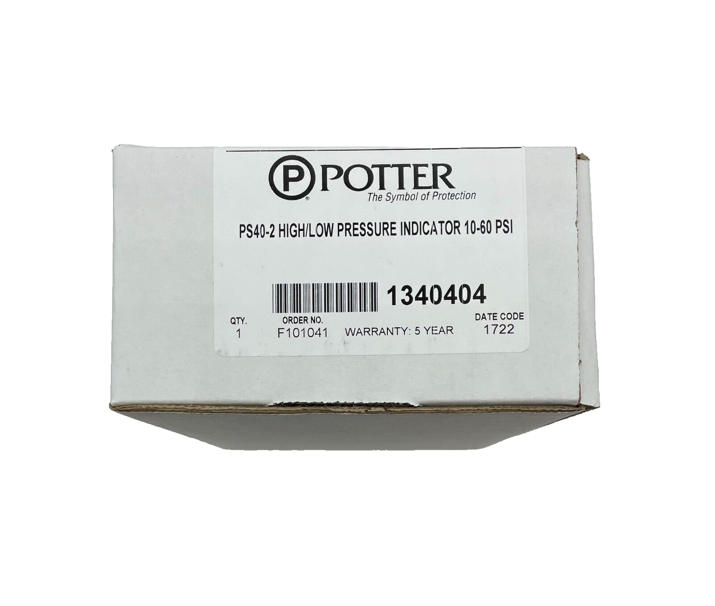 Potter PS40-2 Pressure Switch with Two Sets SPDT - Same Day Shipping (SEALED)