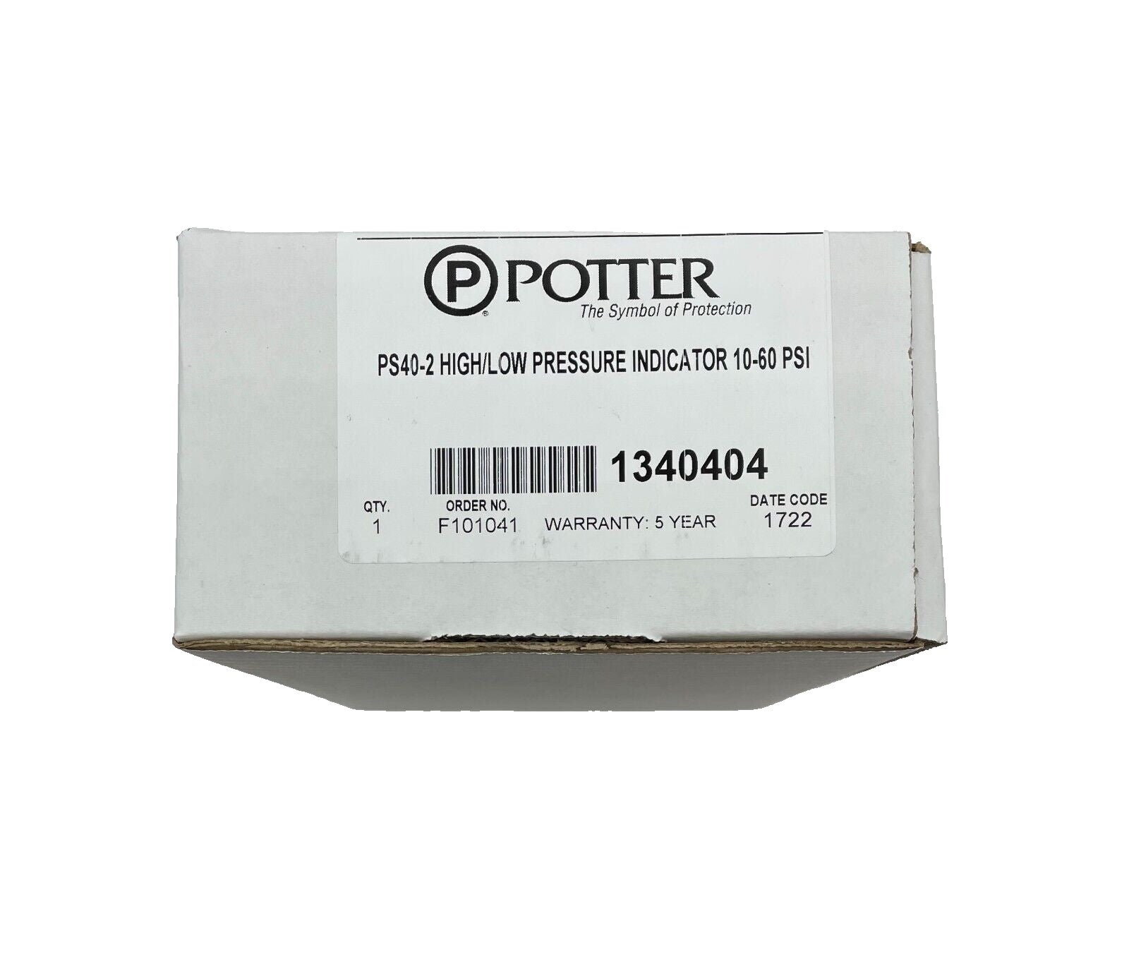 Potter PS40-2 Pressure Switch with Two Sets SPDT - Same Day Shipping (SEALED)