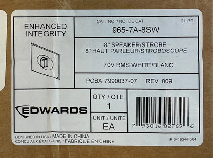 Edwards 965-7A-8SW Speaker Strobe
