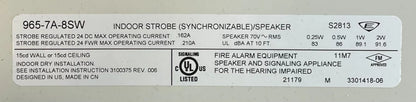 Edwards 965-7A-8SW Speaker Strobe