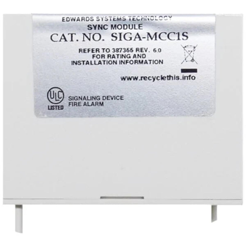 Edwards SIGA-MCC1S Synchronizatio