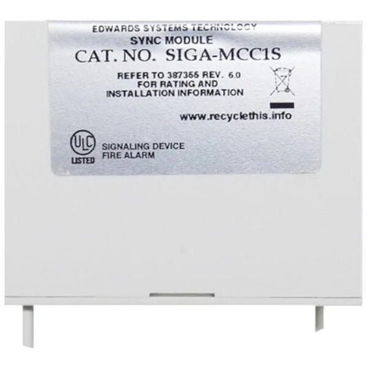 Edwards SIGA-MCC1S Synchronizatio