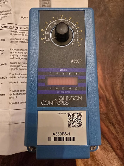 Johnson Controls A350PS-1 Eletronic Proportional Plus Integral Temperature Control
