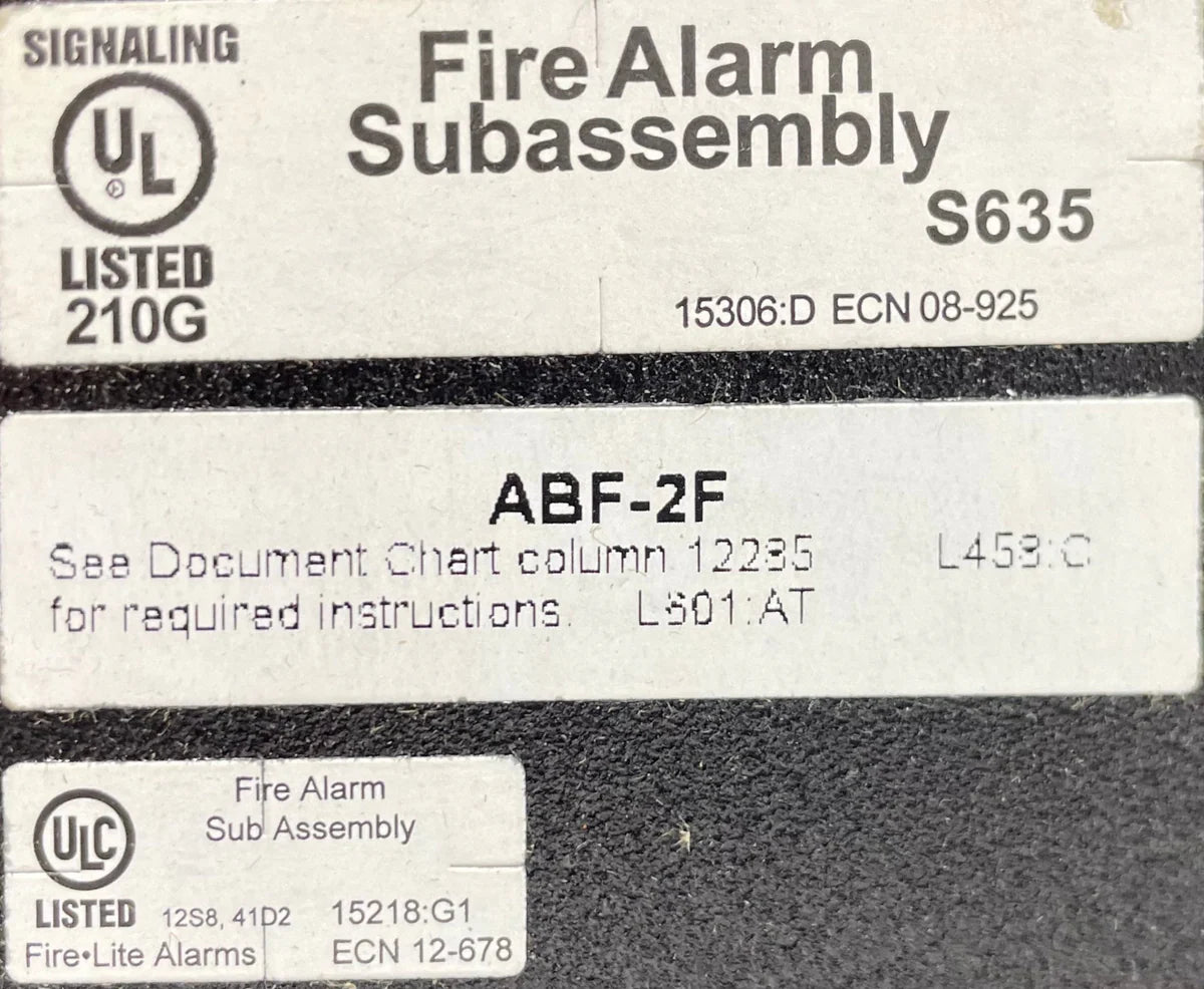 Fire-Lite ABF-2F Annunciator Flush Mounting Box