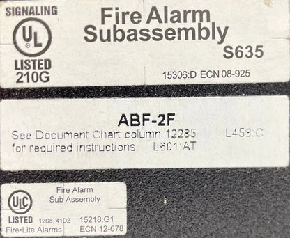 Fire-Lite ABF-2F Annunciator Flush Mounting Box