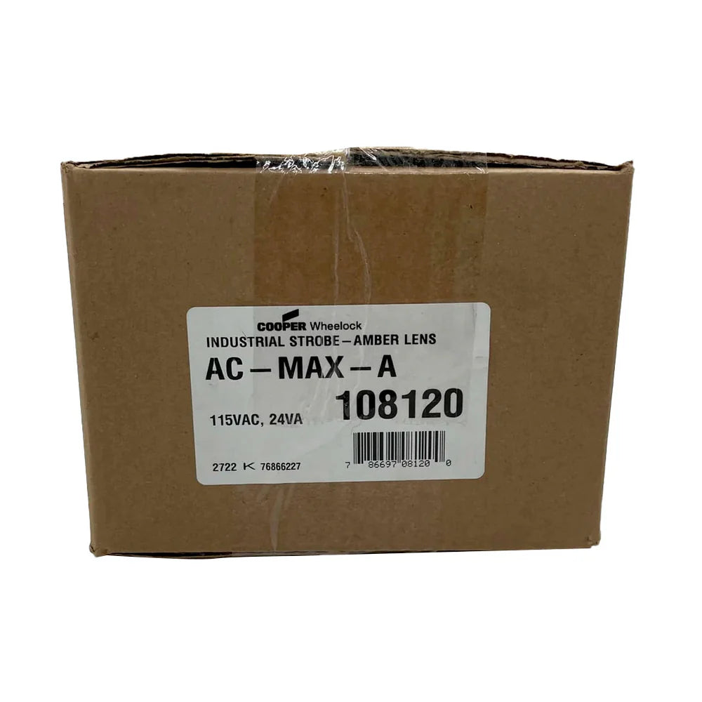 Wheelock AC-MAX-A Strobe Amber Double Flash