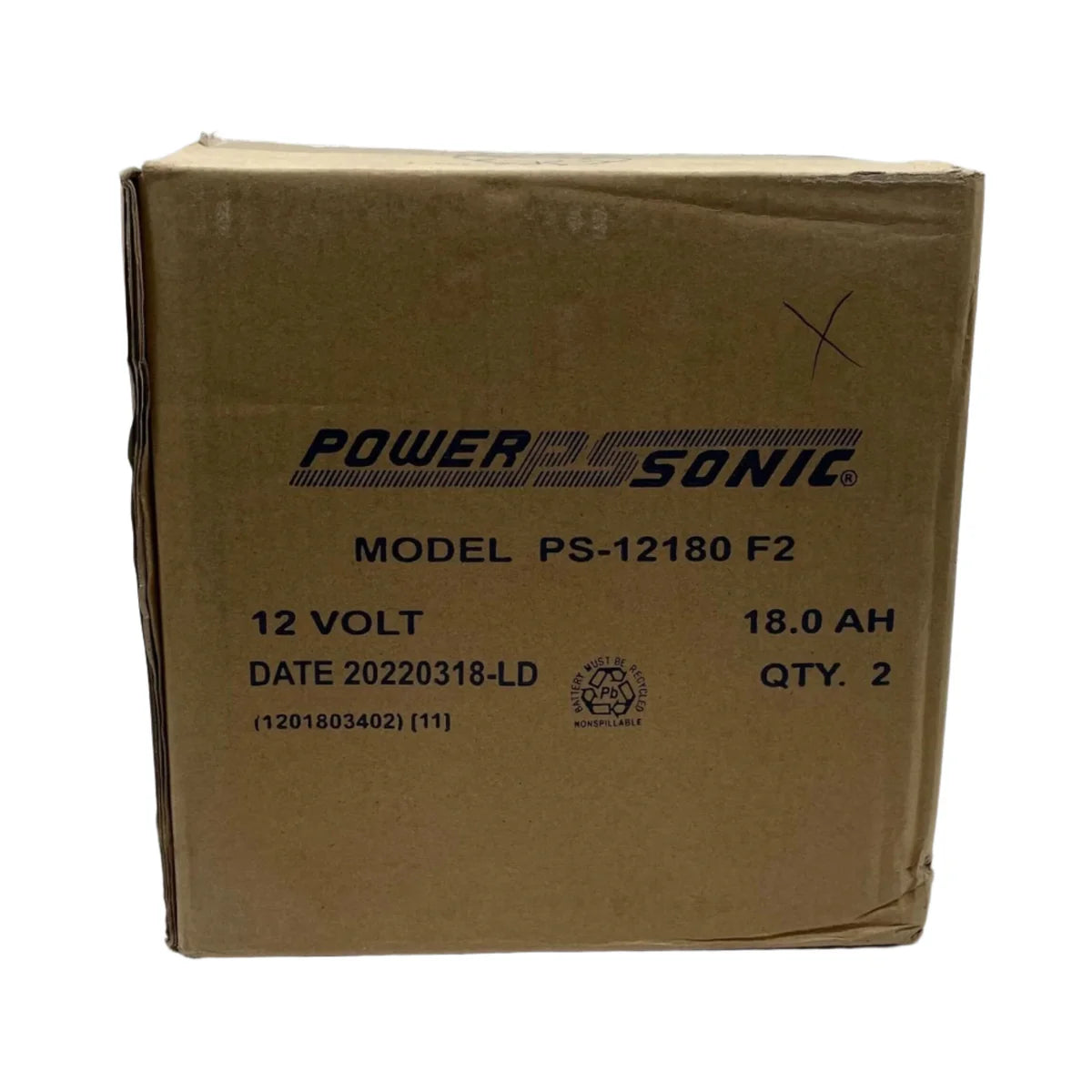 Power Sonic BAT-12180-BP Battery 12V 18Ah