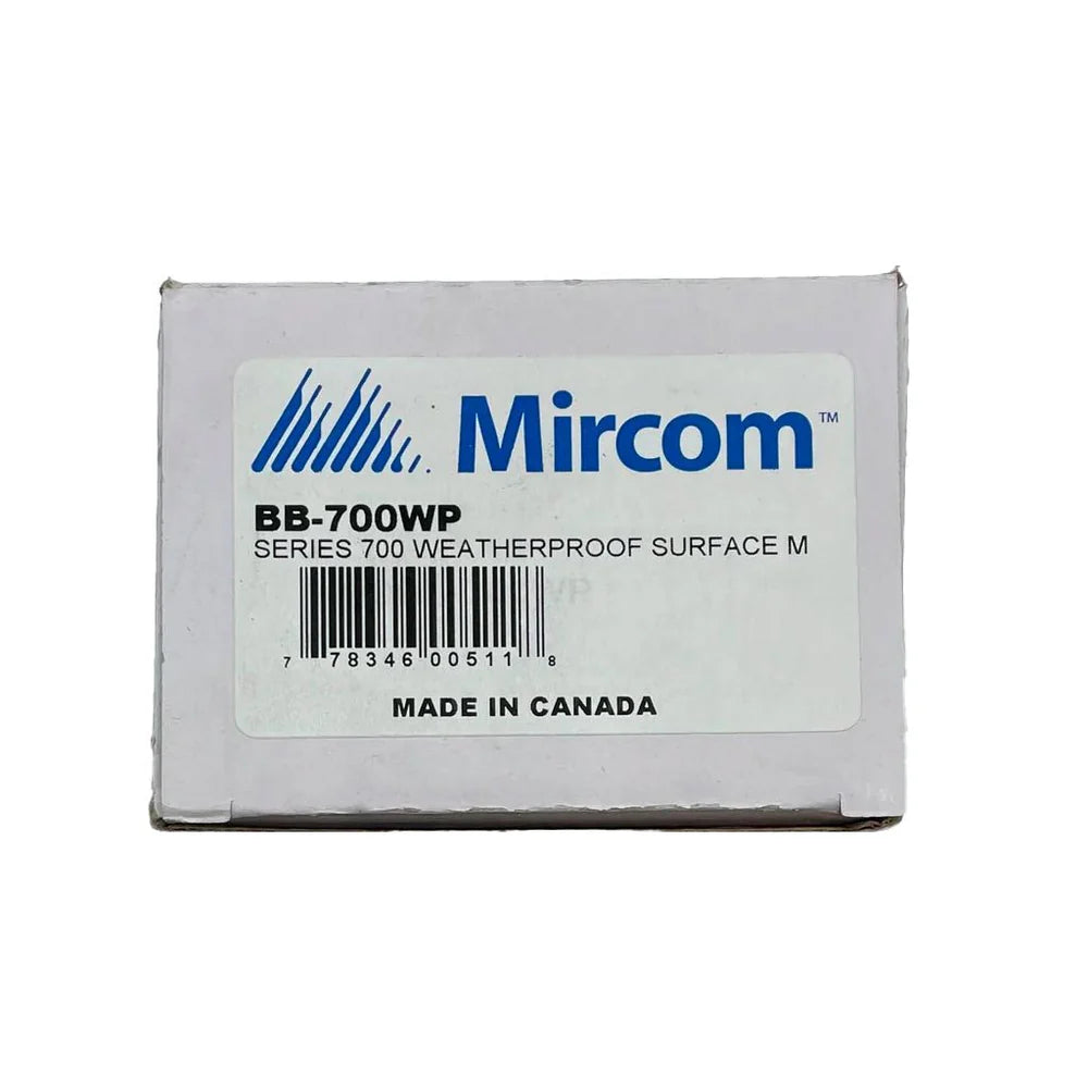 Mircom BB-700WP Weatherproof Surface Mount Backbox Red