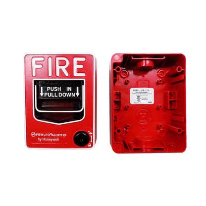 Fire-Lite BG-12LOB Manual Pull Station (outdoor use w/ backbox)