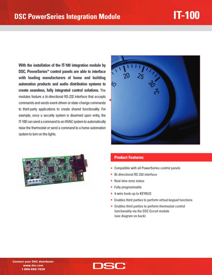 DSC IT-100 PowerSeries Integration Module w820