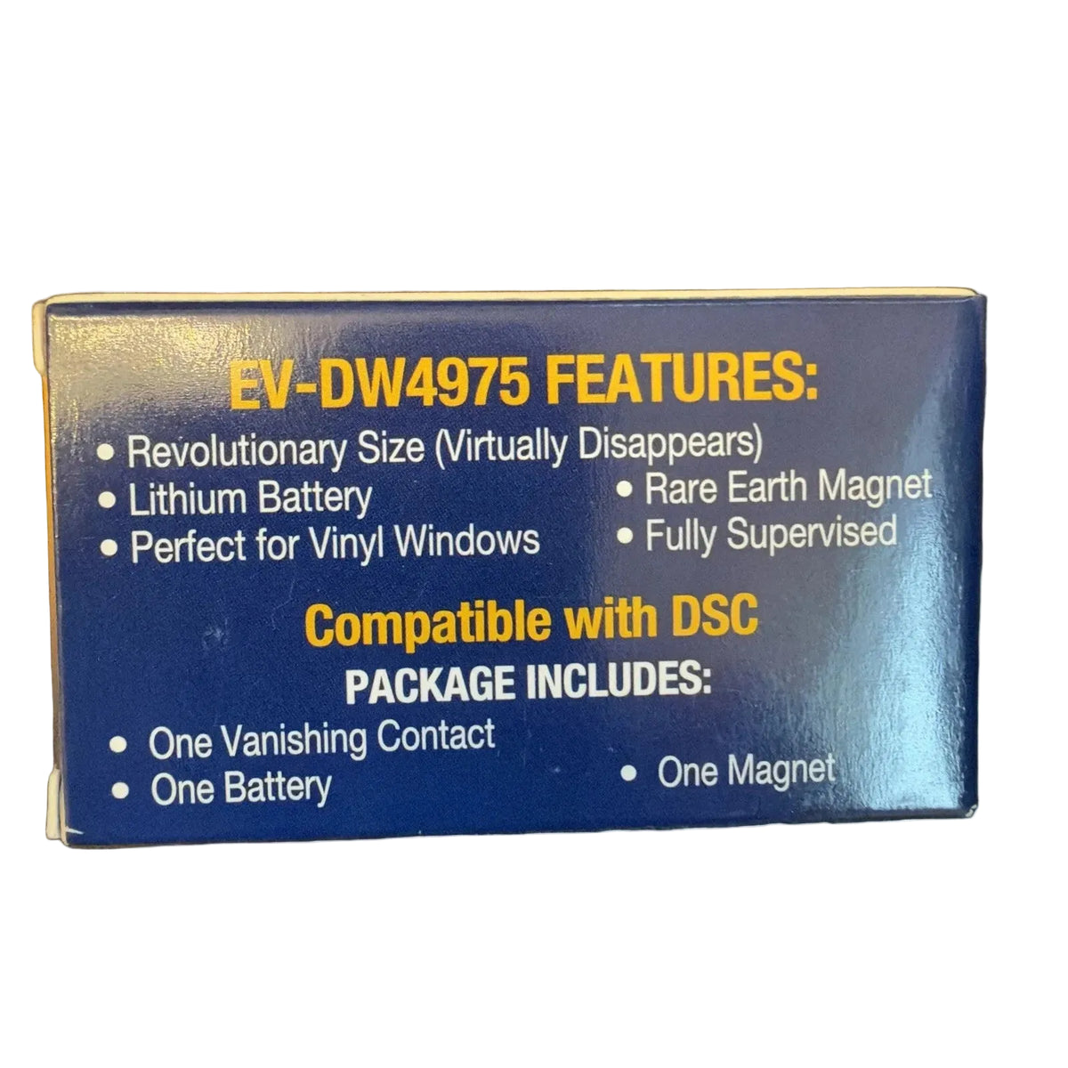 DSC EV-DW4975 Vanishing Wireless Door/ Window Sensor