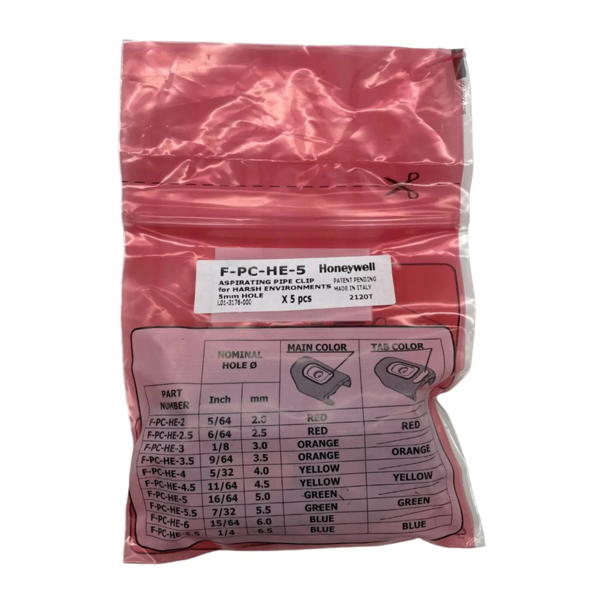 Vesda F-PC-HE-5 Freezer Clip for ASD Pipework