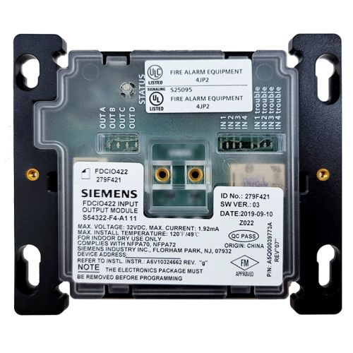 Siemens FDCIO422 Addressable Input / Output Module